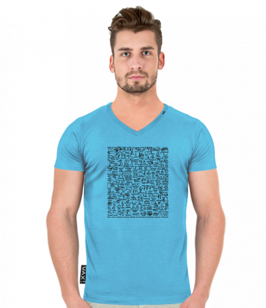 TRIČKO SLIM FIT VÝSTŘIH V