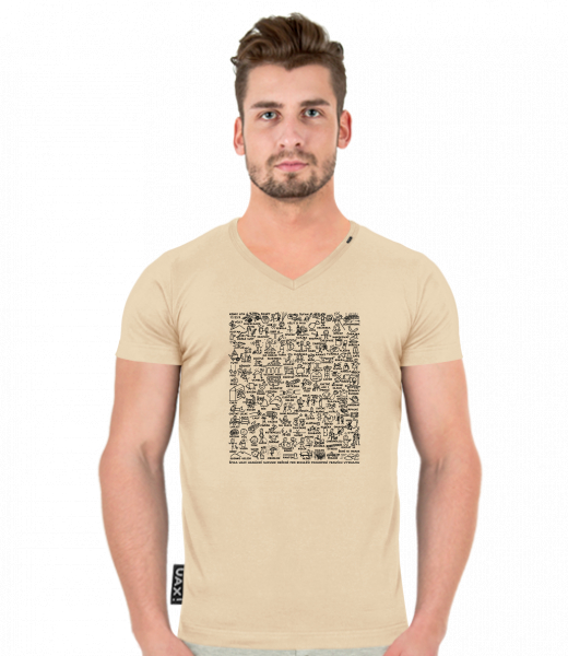 TRIČKO SLIM FIT VÝSTŘIH V