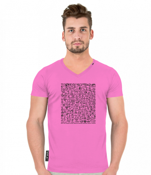 TRIČKO SLIM FIT VÝSTŘIH V