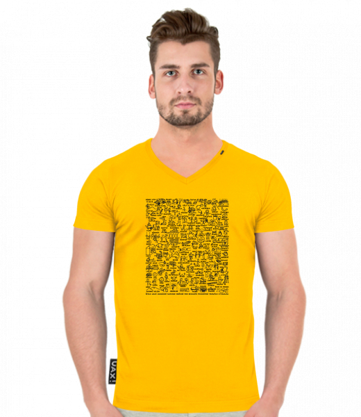 TRIČKO SLIM FIT VÝSTŘIH V