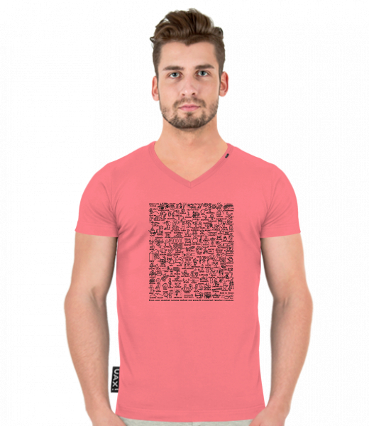 TRIČKO SLIM FIT VÝSTŘIH V