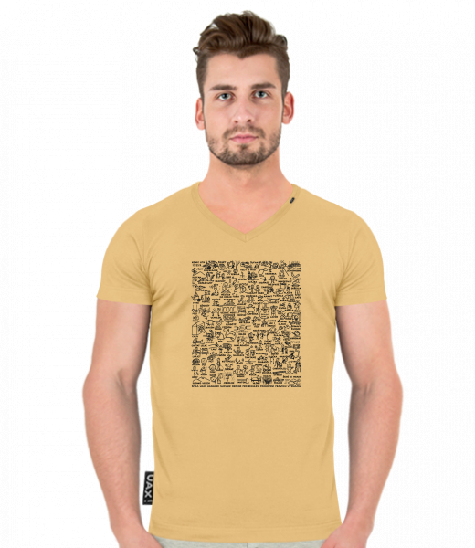 TRIČKO SLIM FIT VÝSTŘIH V