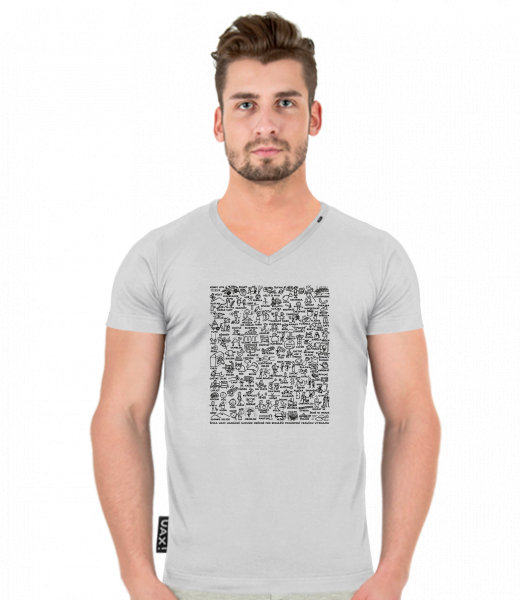 TRIČKO SLIM FIT VÝSTŘIH V