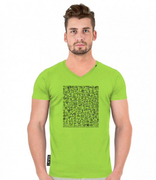 TRIČKO SLIM FIT VÝSTŘIH V