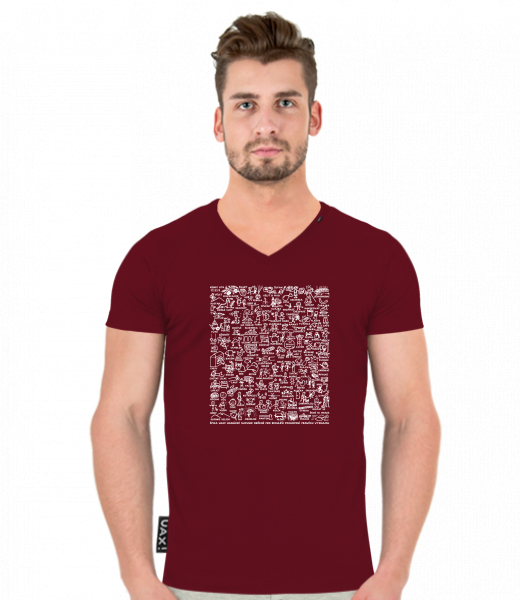 TRIČKO SLIM FIT VÝSTŘIH V