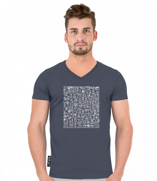 TRIČKO SLIM FIT VÝSTŘIH V